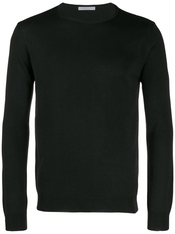 Barba Knitted Jumper - Black