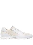 Camper Lab White And Beige Nothing Lace-up Sneakers