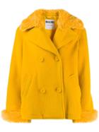Moschino Double-breasted Cropped Jacket - Yellow
