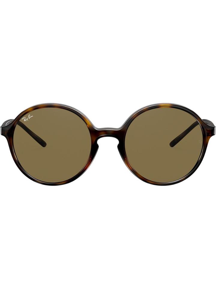 Ray-ban Tortoiseshell Round Frame Sunglasses - Brown