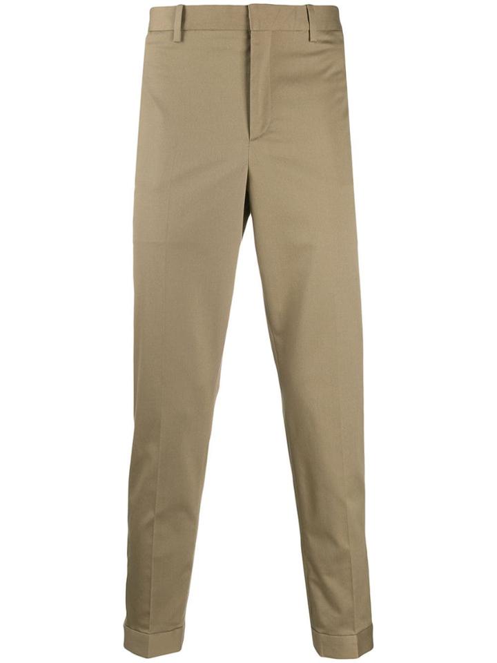 Neil Barrett Zip-cuffs Tailored Trousers - Neutrals