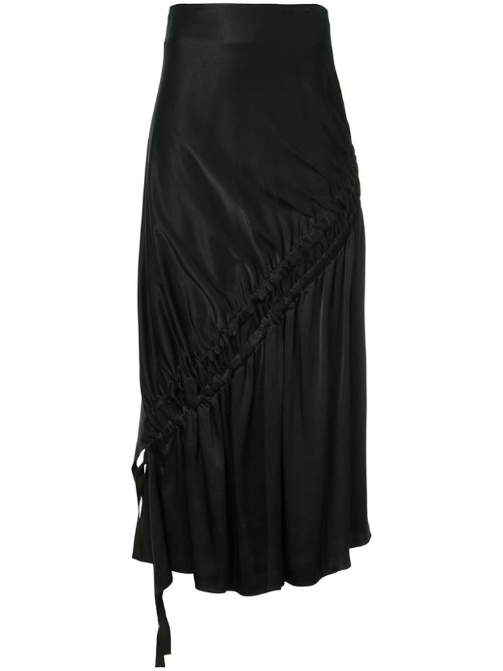 Christopher Esber Gathered Spiral Skirt - Black