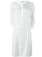Christian Dior Vintage Geometric Print Dress, Women's, Size: 36, White