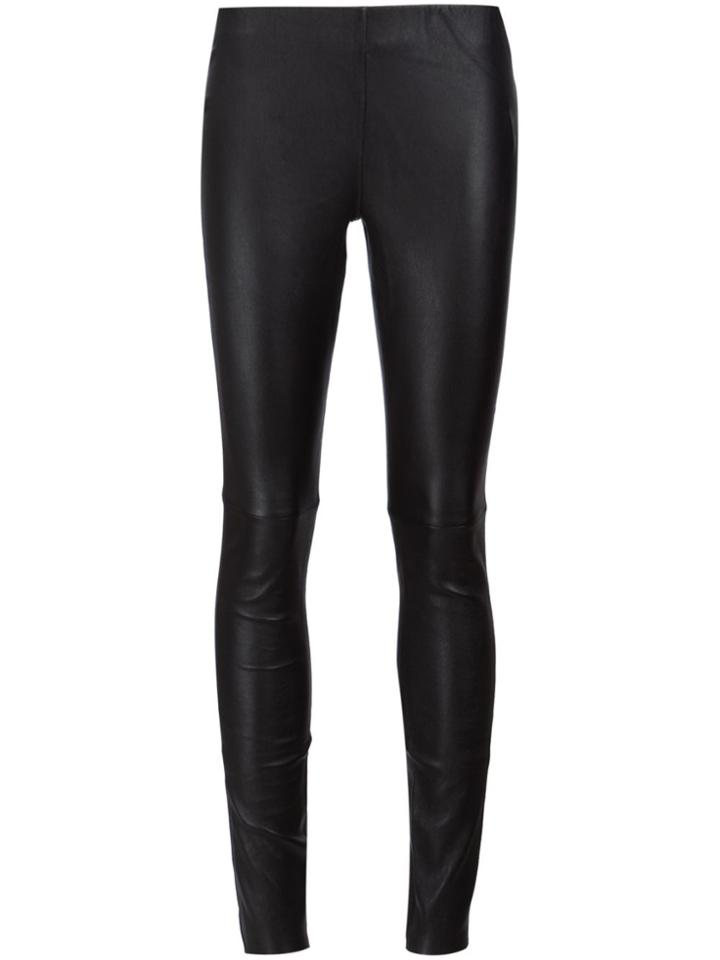 Anine Bing Leather Leggings - Black