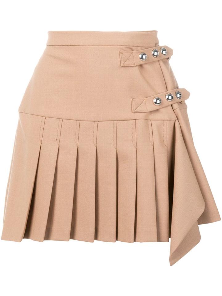 Pinko Pleated Mini Skirt - Brown