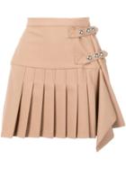 Pinko Pleated Mini Skirt - Brown