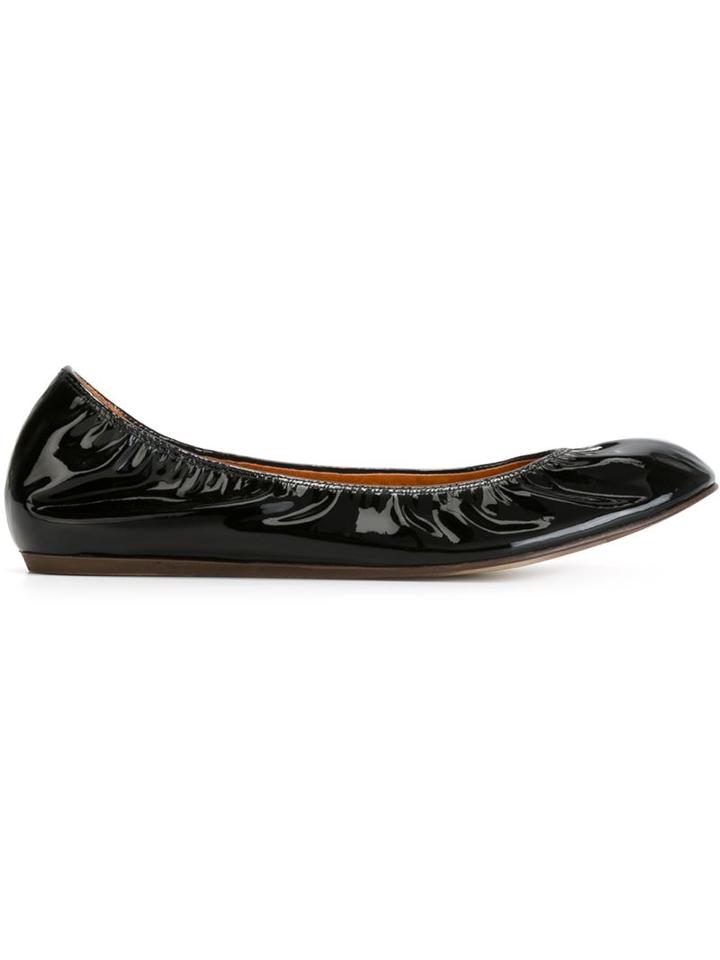 Lanvin Classic Ballerinas, Women's, Size: 39, Black, Leather/patent Leather/rubber