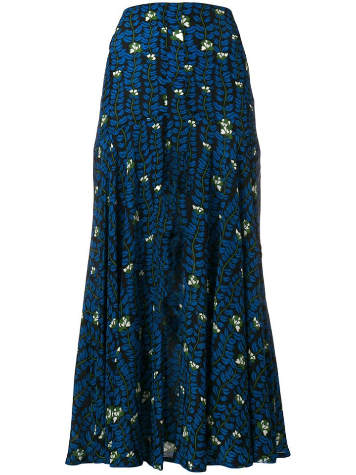 Sonia Rykiel Long Printed Skirt - Black