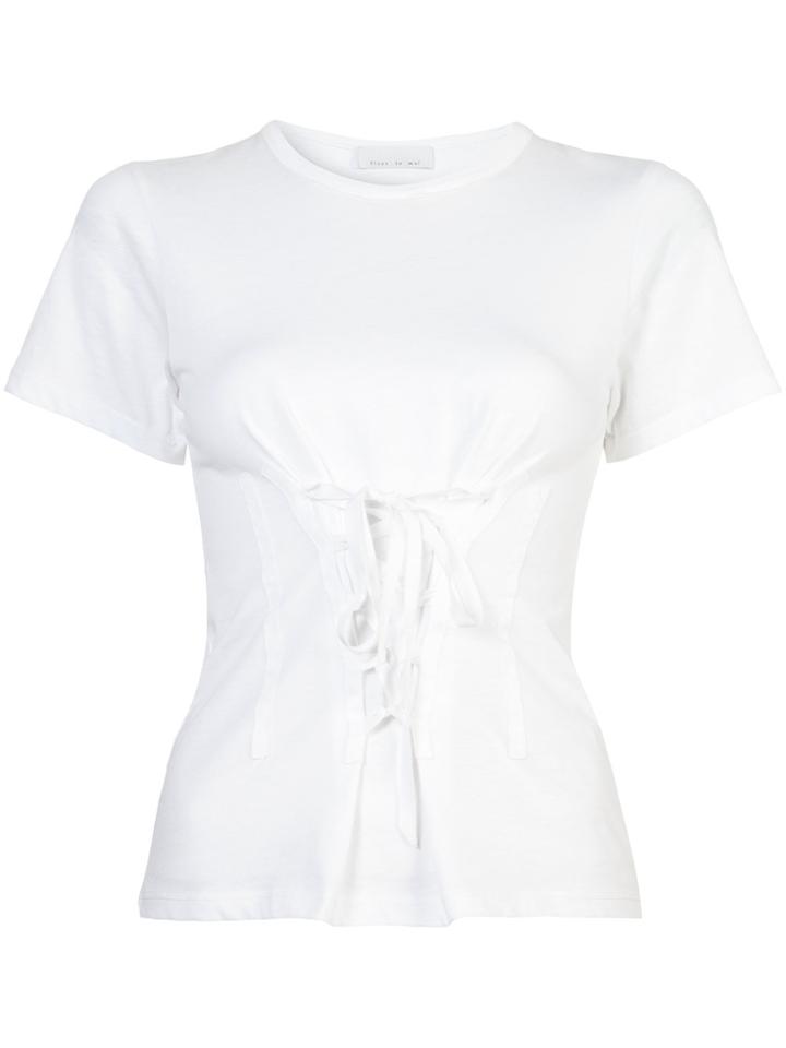 Fleur Du Mal Corset T-shirt - White