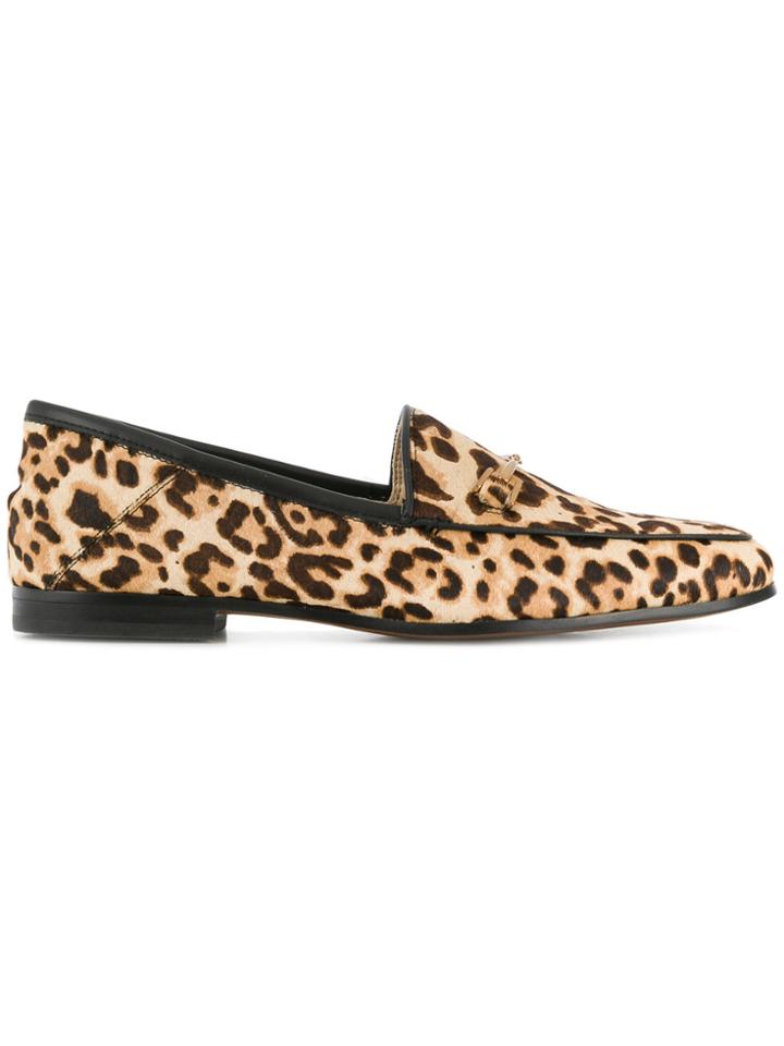 Sam Edelman Leopard Printed Loafers - Brown