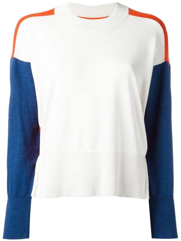 Mm6 Maison Margiela Fitted Cuffs Jumper, Women's, Size: Large, White, Cotton