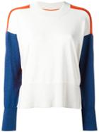 Mm6 Maison Margiela Fitted Cuffs Jumper, Women's, Size: Large, White, Cotton