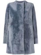 Drome Hooded Coat - Blue