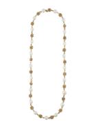 Chanel Vintage Knotted Ball Pearl Necklace, Women's, Metallic