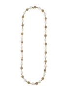 Chanel Vintage Knotted Ball Pearl Necklace, Women's, Metallic