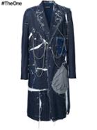 Icosae 'jean Couture' Coat, Men's, Size: Large, Blue, Cotton