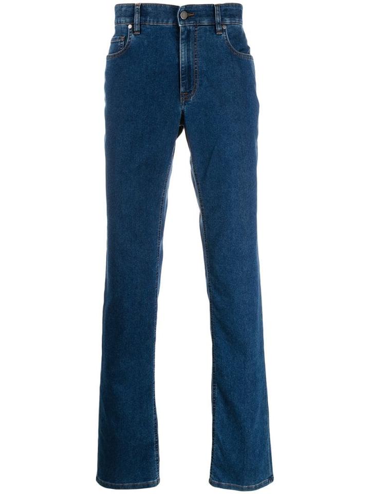 Z Zegna Straight Jeans - Blue