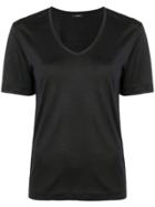 Joseph Short-sleeve Fitted Top - Black