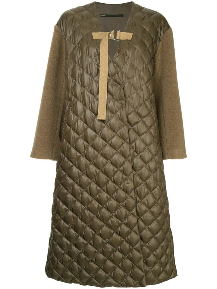 Muller Of Yoshiokubo Ben Quilted Oversized Coat - Green