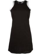 Yang Li Frayed Insert Dress, Women's, Size: 42, Black, Cotton/polyamide/spandex/elastane