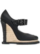 Bottega Veneta Wedge Heel Pumps - Black