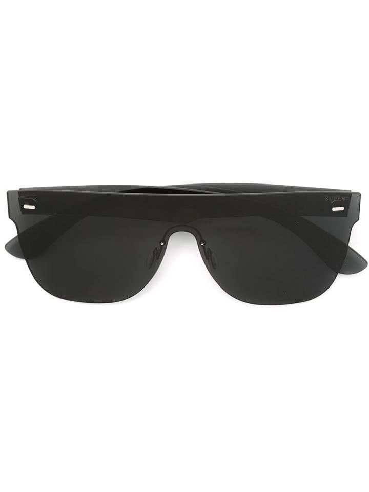 Retrosuperfuture 'tuttolente Flat Top' Sunglasses, Adult Unisex, Black, Acetate