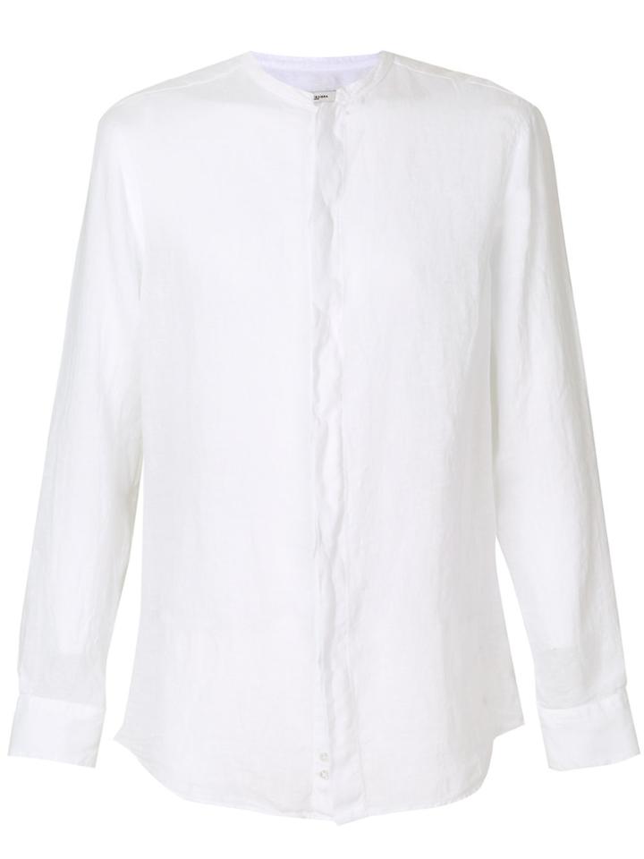 Paolo Pecora Collarless Shirt - White