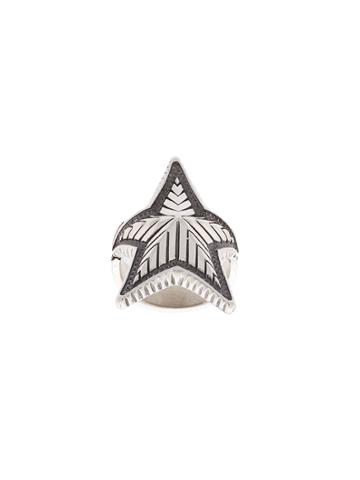 Cody Sanderson Curved Star Ring - Metallic