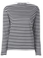 Hyke Striped T-shirt, Women's, Size: 1, White, Cotton