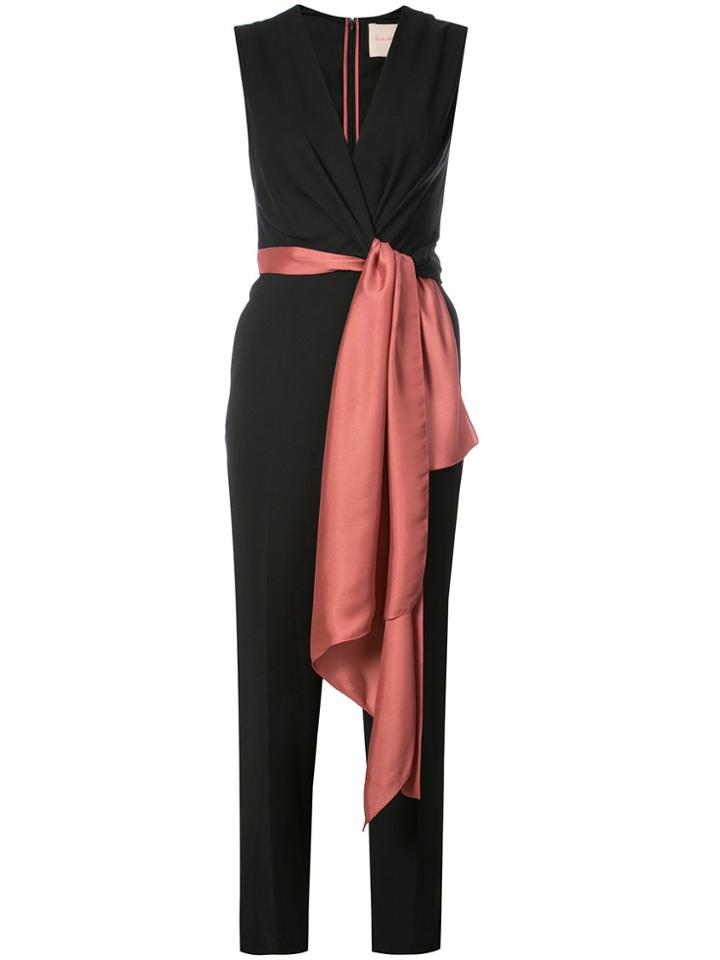 Roksanda Roksanda X Capitol Knot-front Jumpsuit - Black