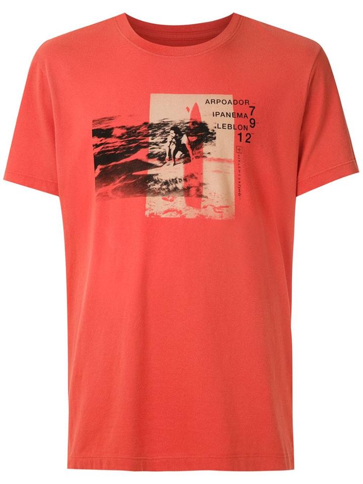 Osklen Vintage Surf Points Print T-shirt - Orange
