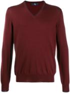 Fay Elbow Patch Pullover - Red