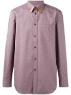 Givenchy Collar Tip Shirt, Men's, Size: 39, Pink/purple, Cotton