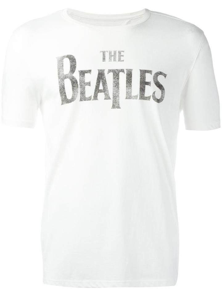 John Varvatos The Beatles Print T-shirt, Men's, Size: Medium, White, Cotton/modal
