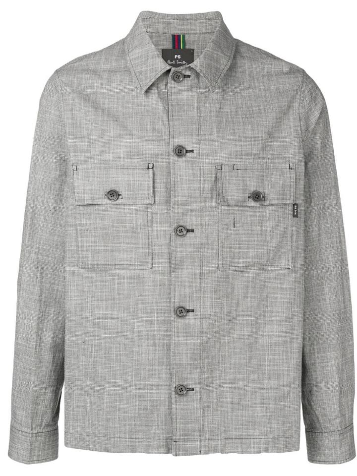 Ps Paul Smith Button-up Denim Jacket - Grey