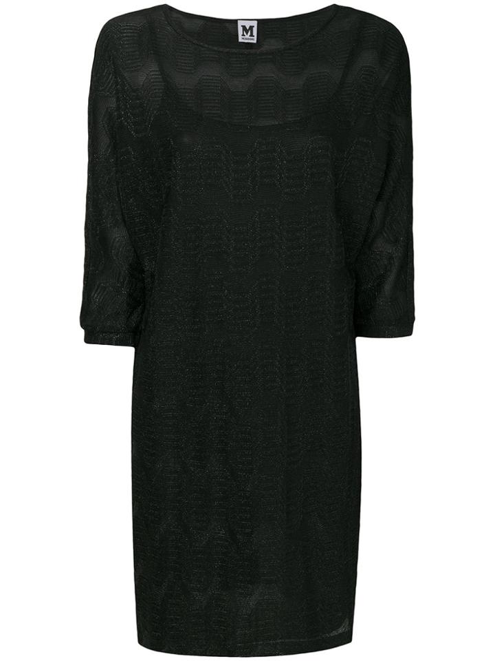 M Missoni Semi-sheer Dress - Black