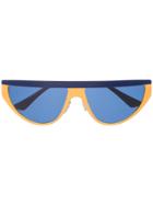 Marni Eyewear Oversized Frame Sunglasses - Yellow