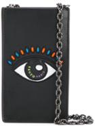Kenzo - Eye Phone Holder - Women - Leather - One Size, Women's, Black, Leather