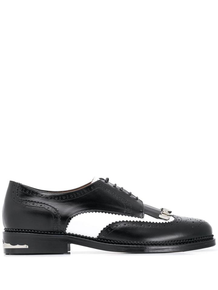 Toga Virilis Two-tone Lace-up Shoes - Black