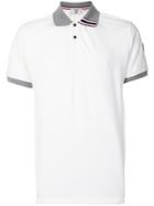 Rossignol Striped Collar Polo Shirt - White