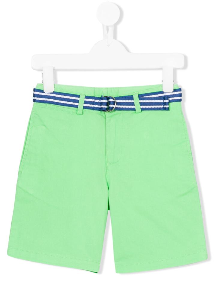 Ralph Lauren Kids - Belted Shorts - Kids - Cotton/spandex/elastane - 2 Yrs, Toddler Boy's, Green
