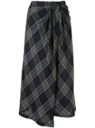 Vince Tucked Waist Skirt - Blue
