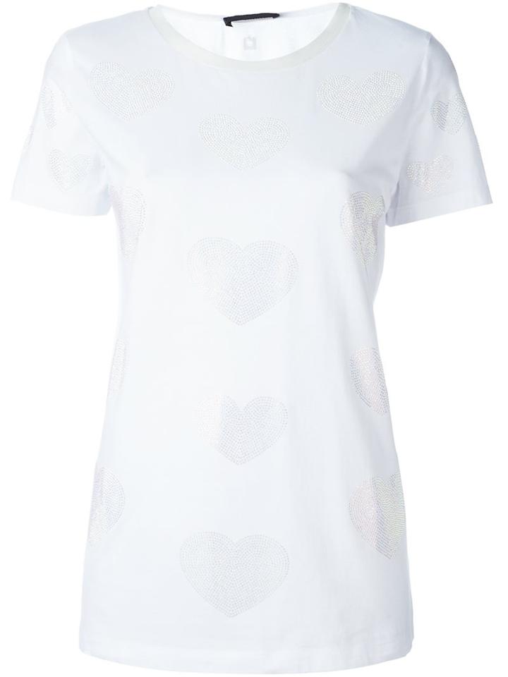 Twin-set Heart Motif Appliqué T-shirt