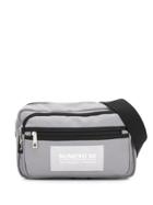 Numero00 Front Logo Print Zipped Belt Bag - Grey