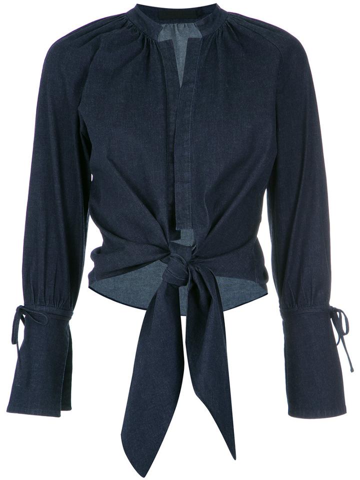Giuliana Romanno - Denim (blue) Shirt - Women - Cotton/spandex/elastane - 42, Cotton/spandex/elastane