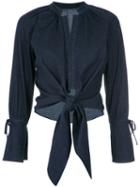 Giuliana Romanno - Denim (blue) Shirt - Women - Cotton/spandex/elastane - 42, Cotton/spandex/elastane