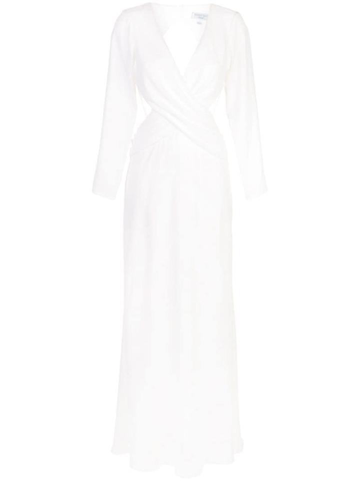 Tadashi Shoji Cut Out Backless Dress - White