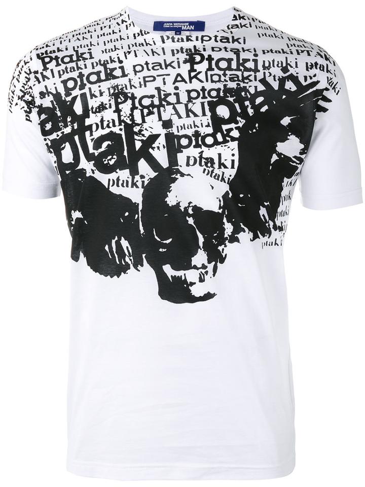 Junya Watanabe Comme Des Garçons Man - Skull Print T-shirt - Men - Cotton - M, White, Cotton