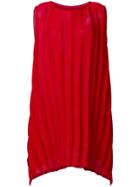 Issey Miyake Cauliflower Textured Stripe Sack Dress