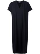 08sircus - V-neck Dress - Women - Cotton - 2, Women's, Black, Cotton